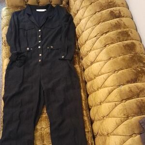 ASTR 20% Linen Elegant Black Jumpsuit Never Worn